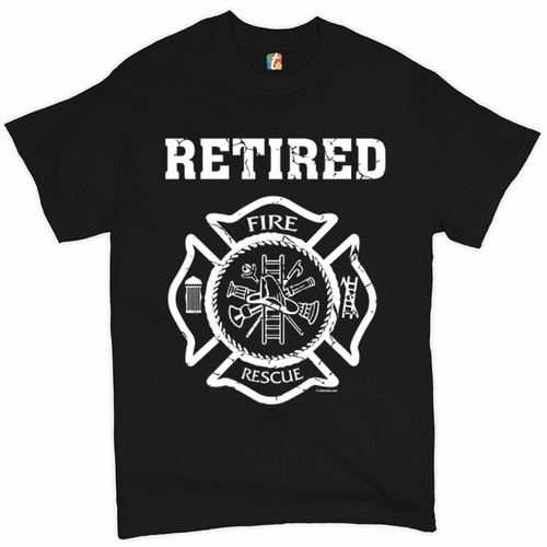 Retired firefighter badge - retired,